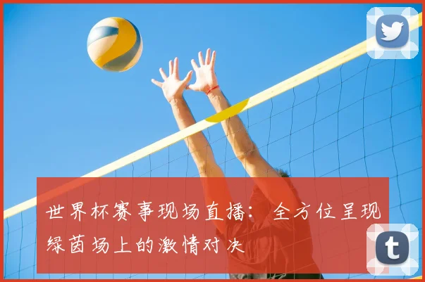 世界杯赛事现场直播：全方位呈现绿茵场上的激情对决