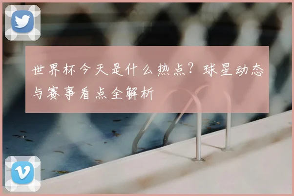 世界杯今天是什么热点？球星动态与赛事看点全解析